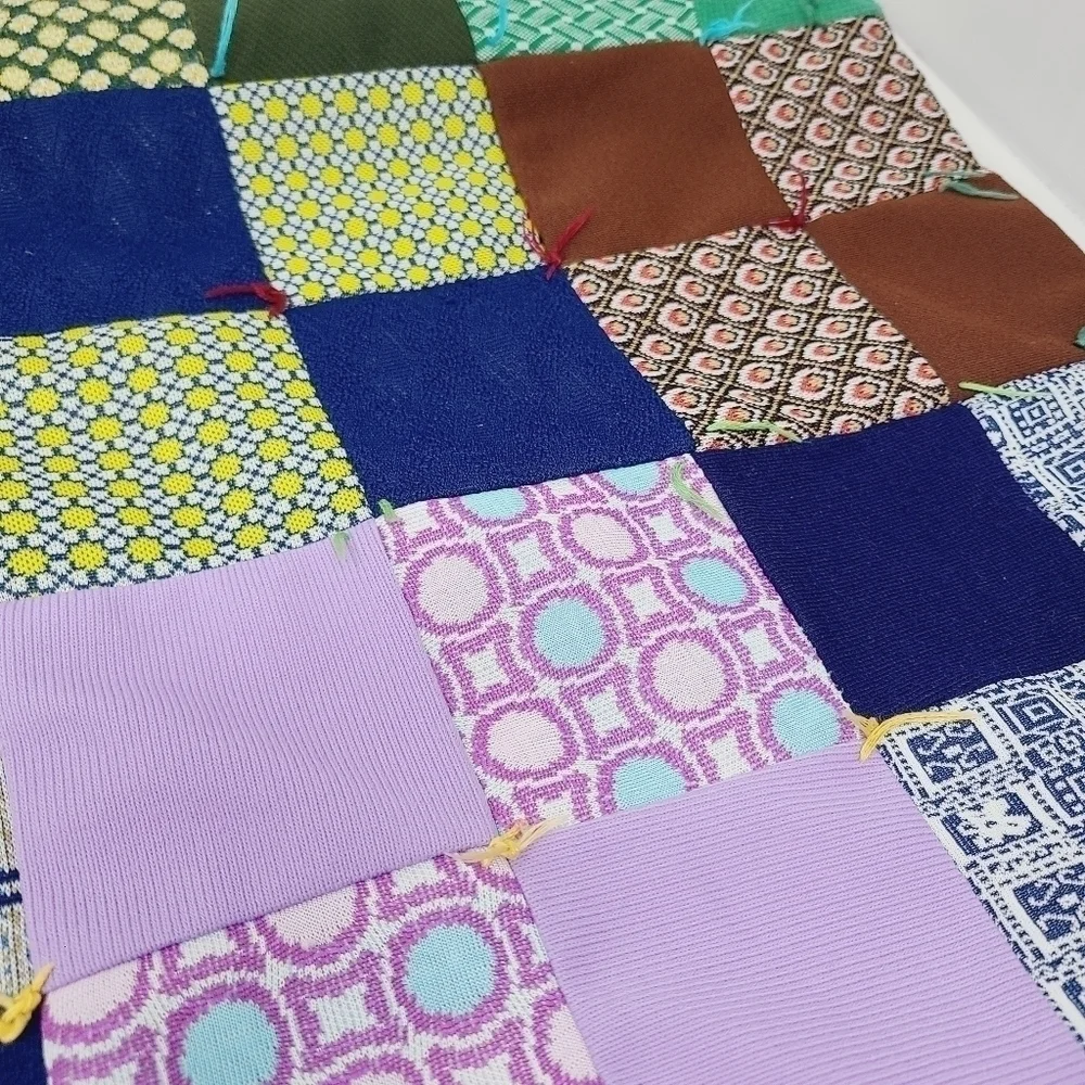 Unbranded | Multicolored Mixed Print Patchwork Handmade Blanket (One Size)